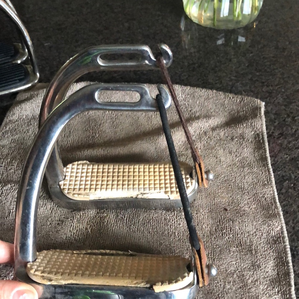 English Safety Stirrups Peacock